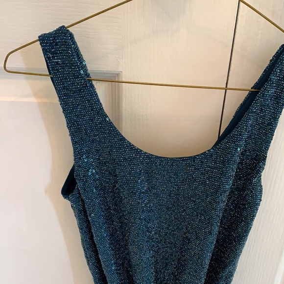 Blue sequinned dress - Picture 2 of 4